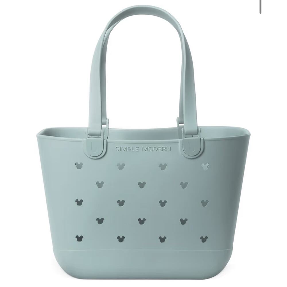 Simple Modern Disney Large Beach Bag | Waterproof Getaway Rubber Tote with Zi...